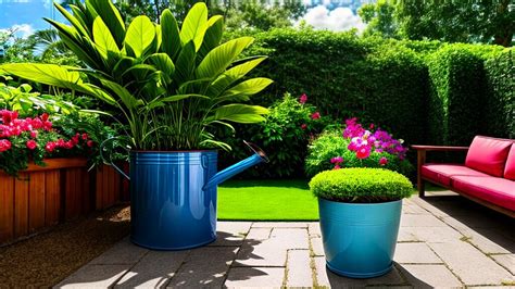 watering plumeria in pots